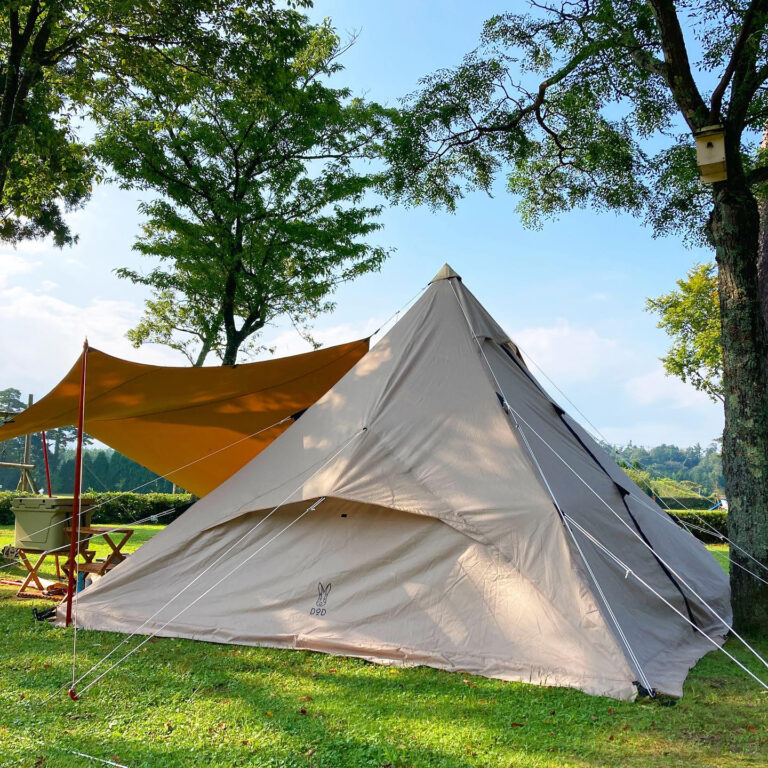5人家族でも余裕のある広さ！時短したいファミリーキャンプ初心者におすすめしたいテント dod ワンポールテントRX（L）の魅力徹底解説